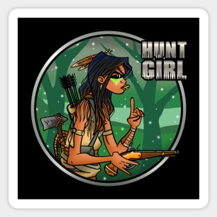 Hunt Girl Sticker
